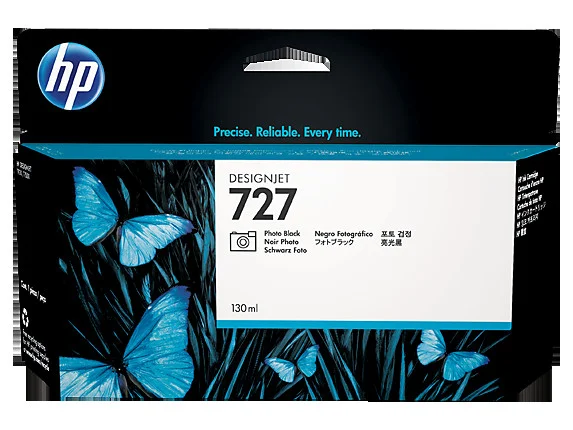 HP B3P23A (727) Fotoğraf Siyahı 130 ml Geniş Format Mürekkep Kartuş