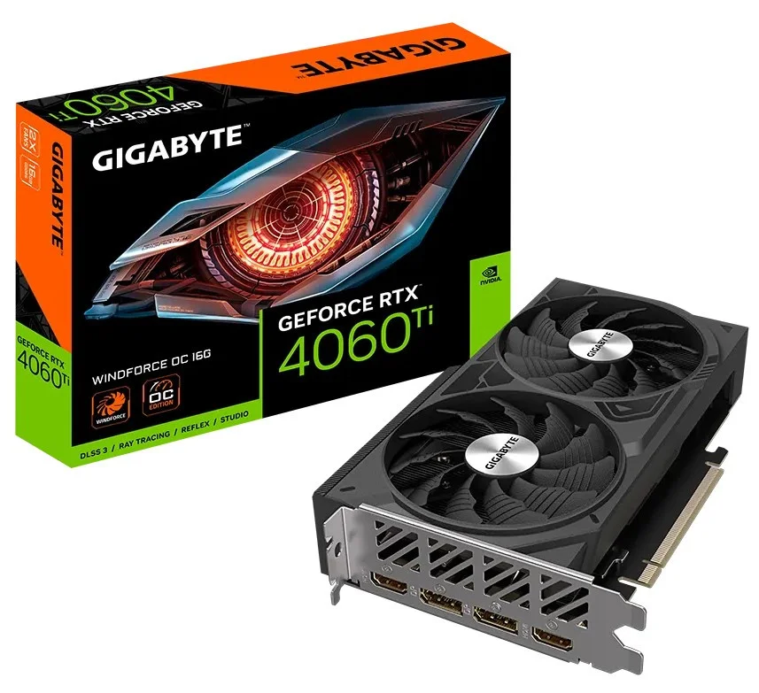 Gigabyte GeForce RTX 4060 Ti Windforce OC 16G 128Bit Ekran Kartı
