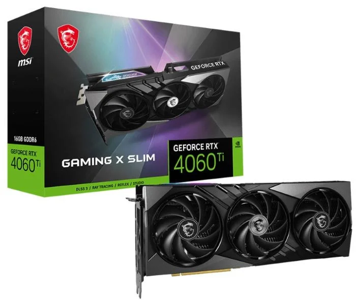 MSI GeForce RTX 4060 Ti GAMING X SLIM 16G Ekran Kartı
