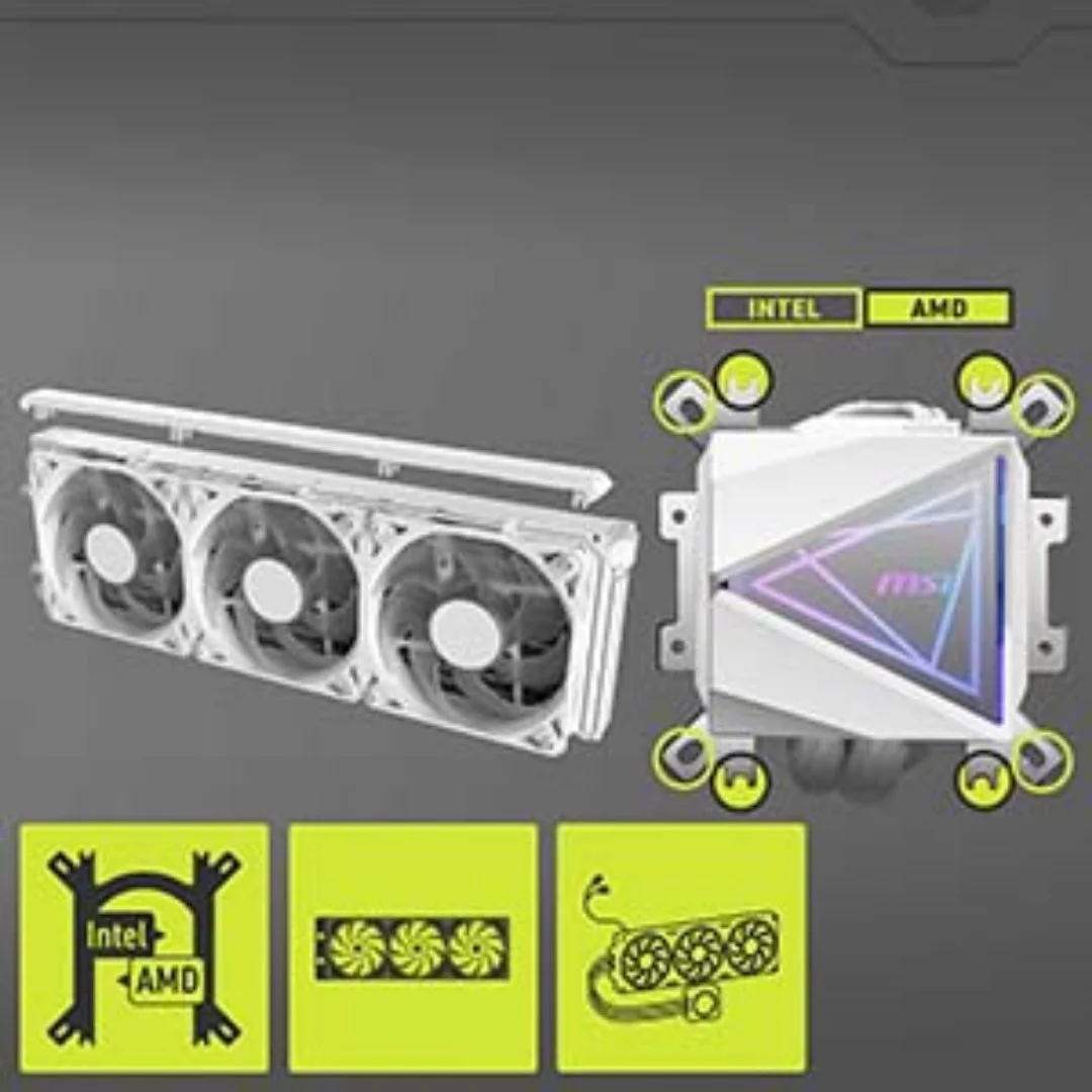 MSI MAG CoreLiquid I360 360mm Beyaz İşlemci Sıvı Soğutucu