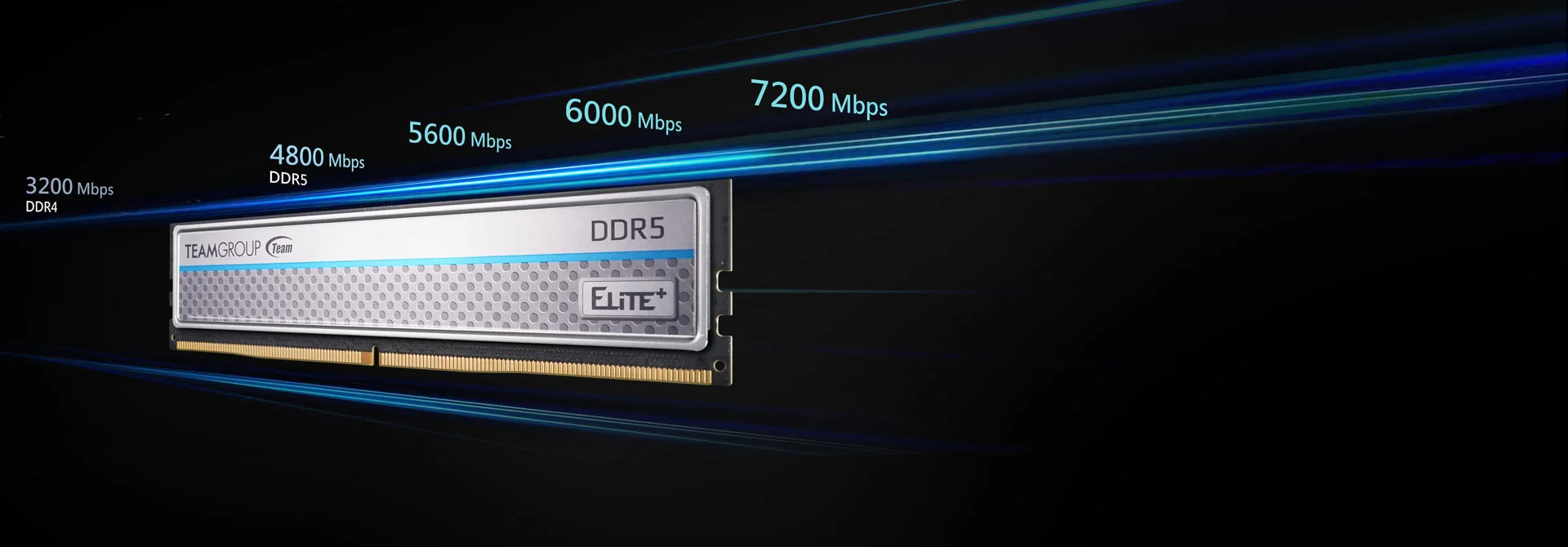 Team Elite Plus 8 GB (1x8GB) 4800 Mhz DDR5 Gümüş U-DIMM RAM