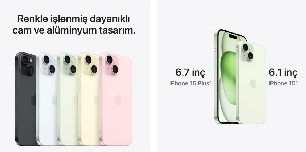 iPhone 15 128GB MTP43TU/A Mavi Cep Telefonu