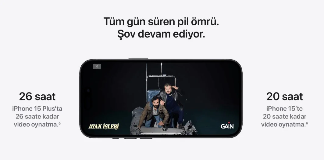 iPhone 15 128GB MTP43TU/A Mavi Cep Telefonu