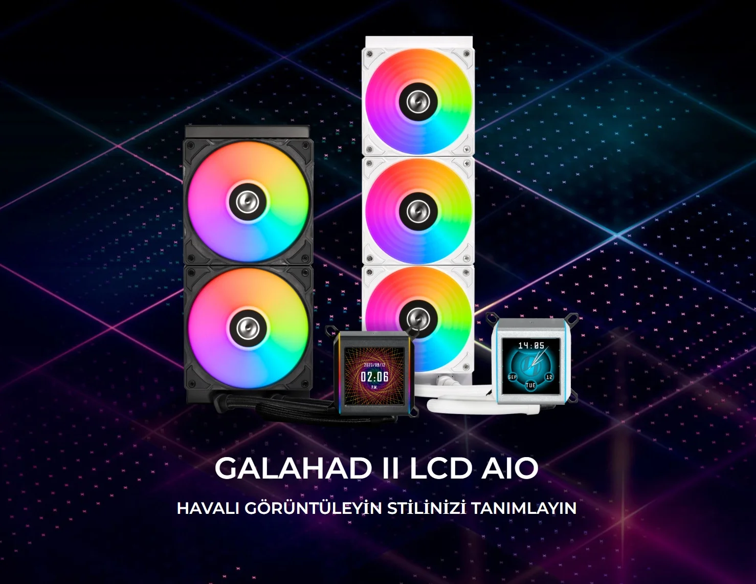 Lian Li Galahad II LCD SL-INFINITY 360mm Siyah İşlemci Sıvı Soğutucu 