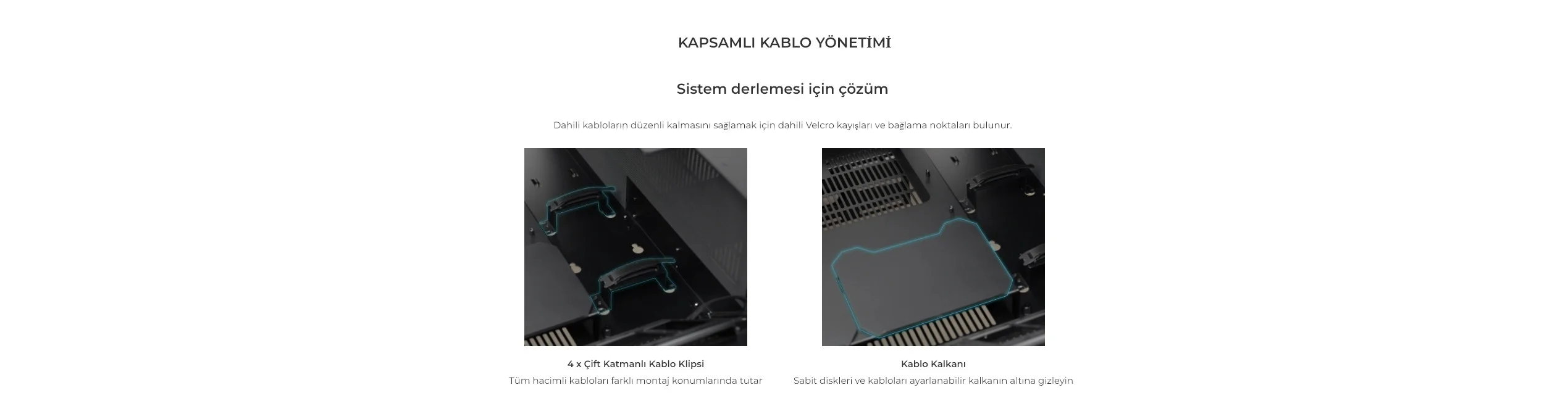Lian Li DK07X Siyah Oyuncu Masası