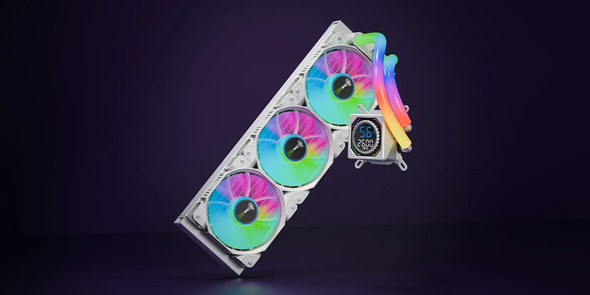 GamePower Skadi Square 360 ARGB Beyaz (RGB Borulu) 360mm Cpu Sıvı Soğutma 