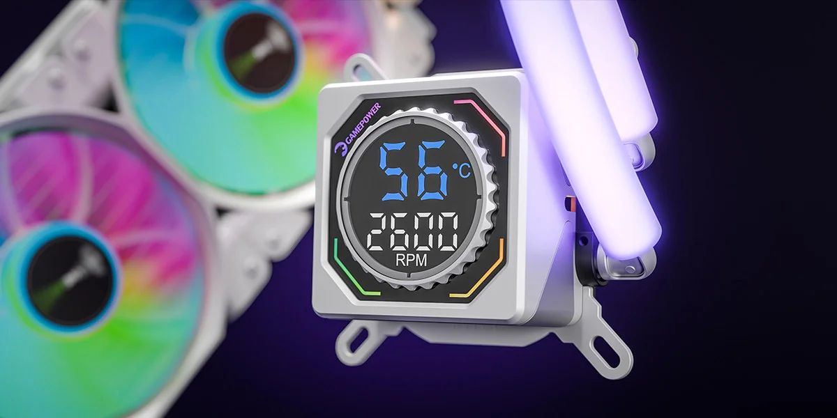 GamePower Skadi Square 360 ARGB Beyaz (RGB Borulu) 360mm Cpu Sıvı Soğutma 