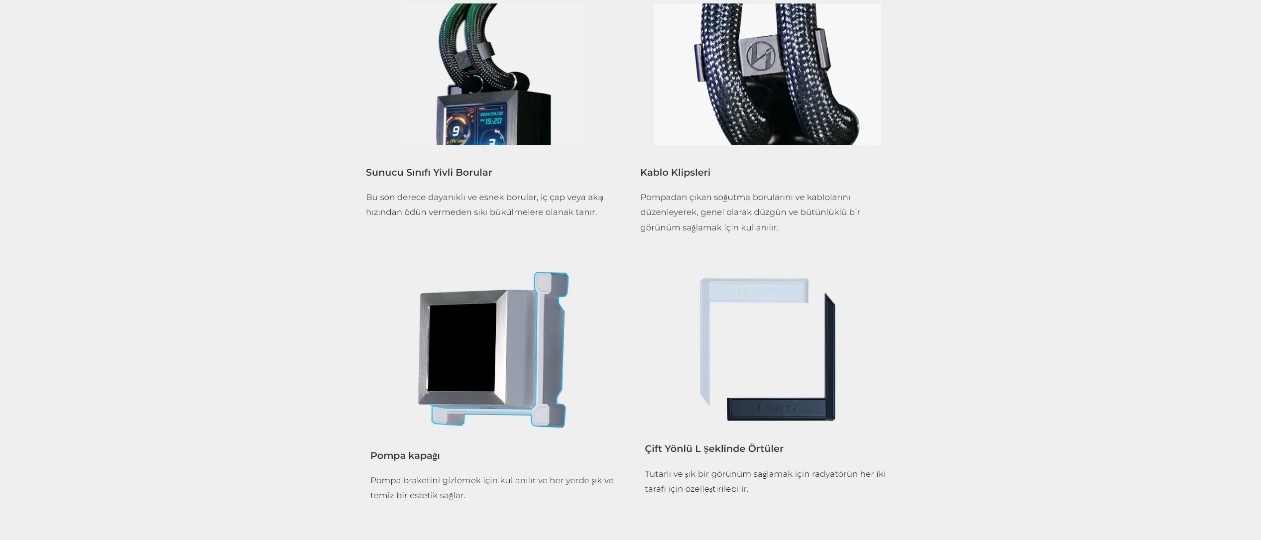 Lian Li Hydro-Shift LCD 360 Beyaz İşlemci Sıvı Soğutma FANSIZ