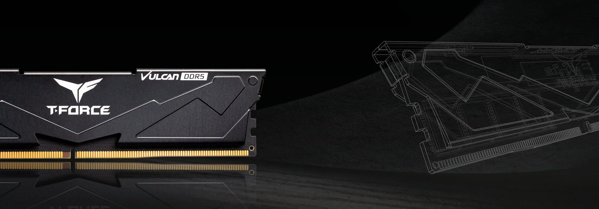 Team T-Force Vulcan Red 16GB (1x16GB) 6000Mhz DDR5 CL38 Kırmızı Gaming Ram (FLRD516G6000HC38G01)