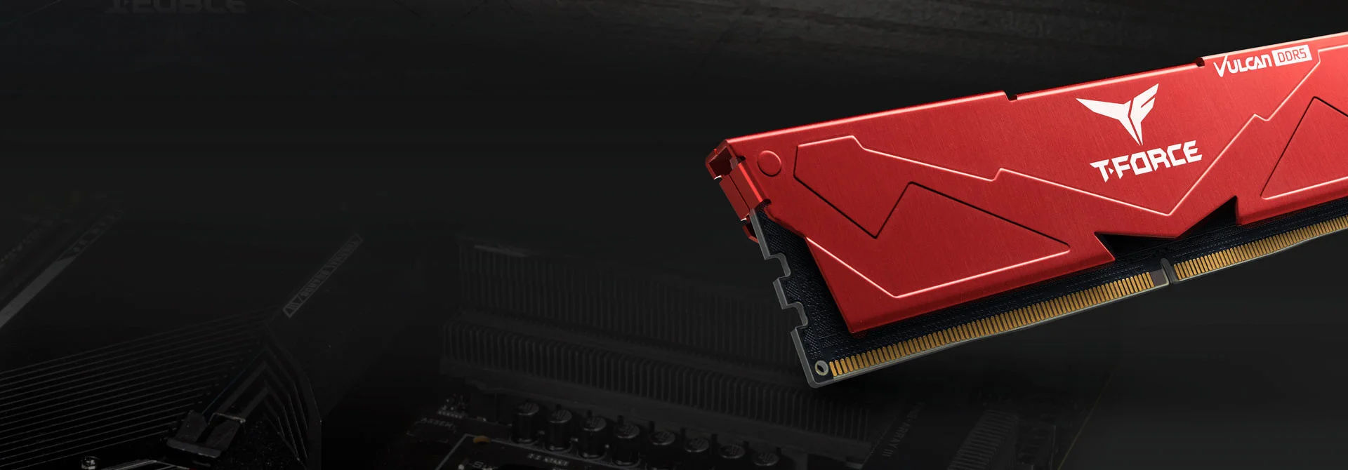Team T-Force Vulcan Red 16GB (1x16GB) 6000Mhz DDR5 CL38 Kırmızı Gaming Ram (FLRD516G6000HC38G01)