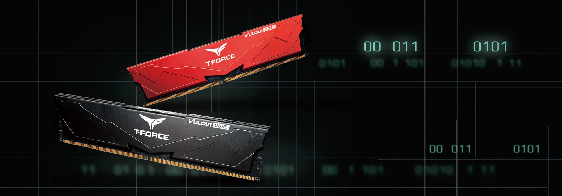 Team T-Force Vulcan Red 16GB (1x16GB) 6000Mhz DDR5 CL38 Kırmızı Gaming Ram (FLRD516G6000HC38G01)