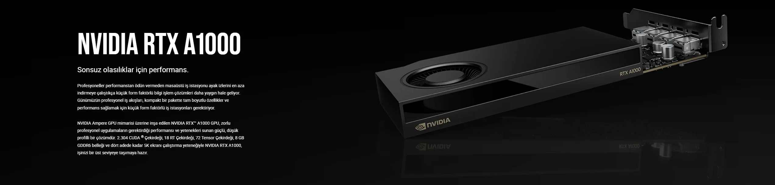 PNY NVIDIA RTX A1000 8GB GDDR6 128Bit (VCNRTXA1000-PB)