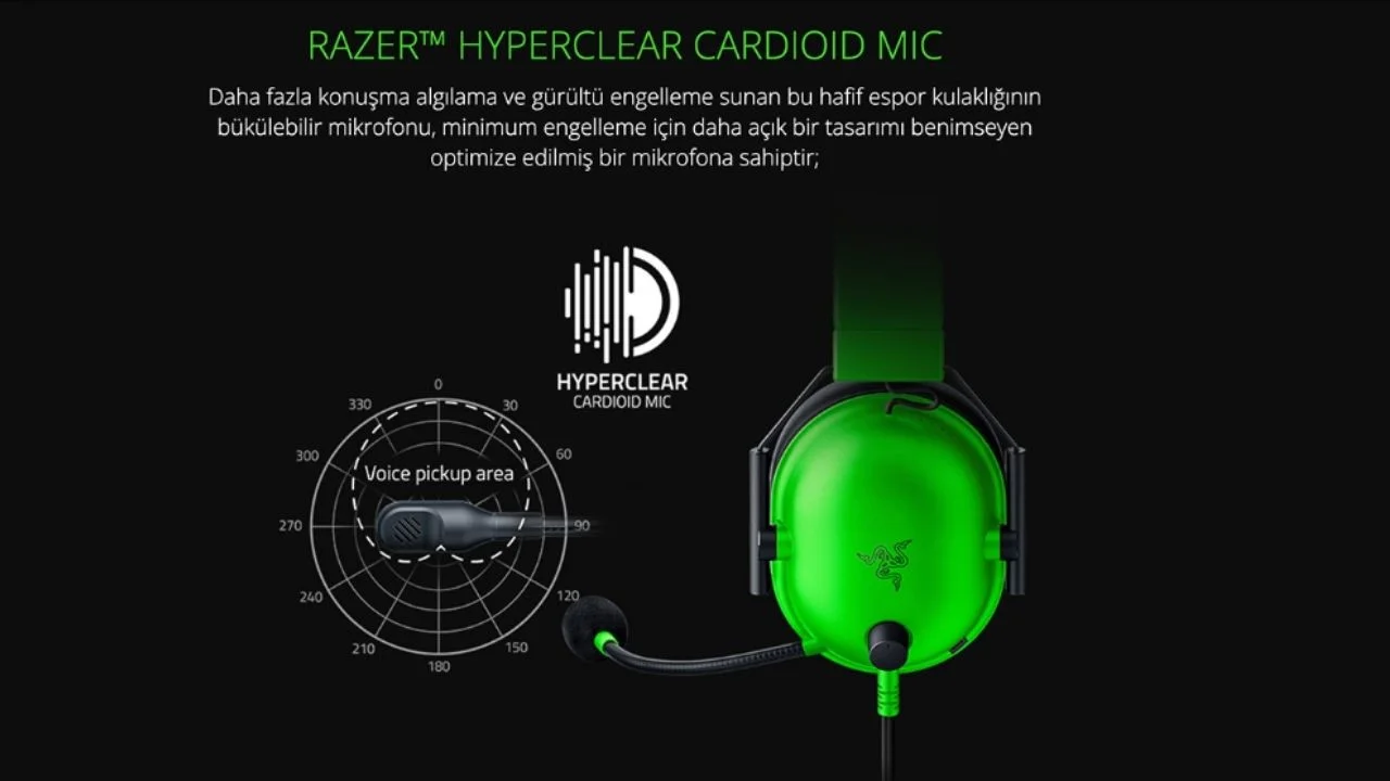 Razer Blackshark V2 X RZ04-03240100-R3M1 Siyah Kablolu Gaming (Oyuncu) Kulaklık 