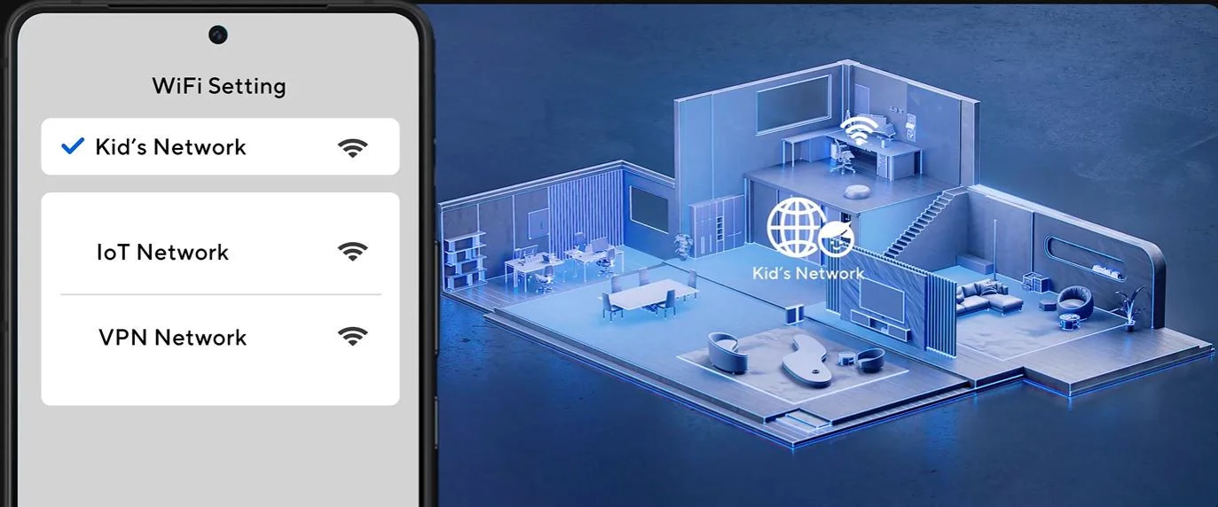 ASUS ZenWiFi BQ16 BE25000 Dört Bantlı Wi-Fi 7 Mesh Sistemi (Beyaz, Tekli Paket)