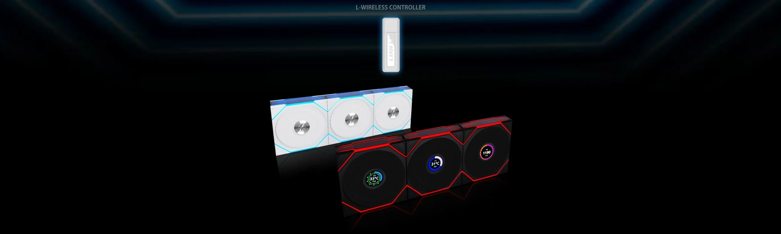 Lian Li UNI FAN TL WIRELESS 3x120mm Beyaz Kasa Fanı