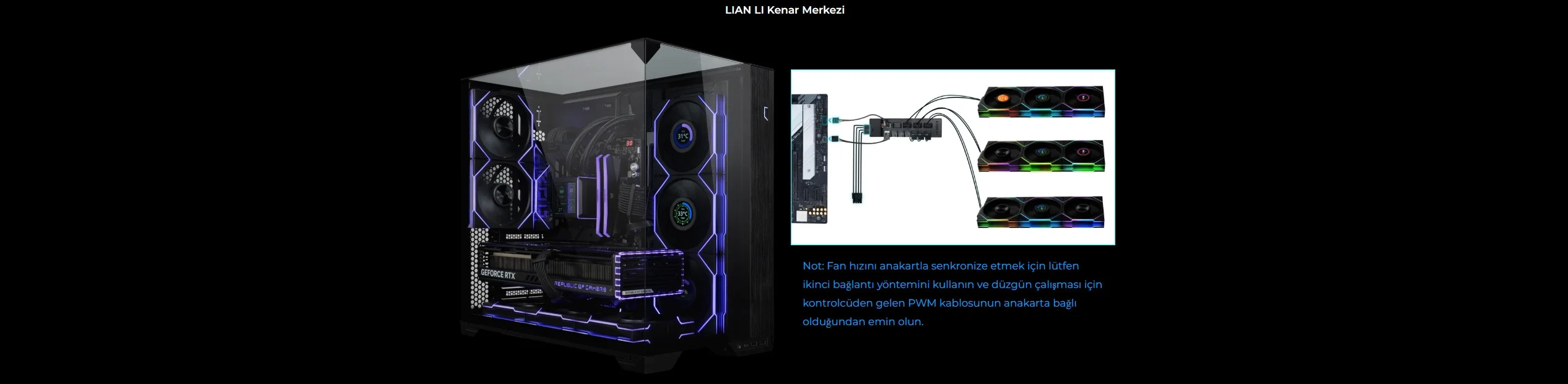 Lian Li UNI FAN TL WIRELESS 3x120mm Beyaz Kasa Fanı