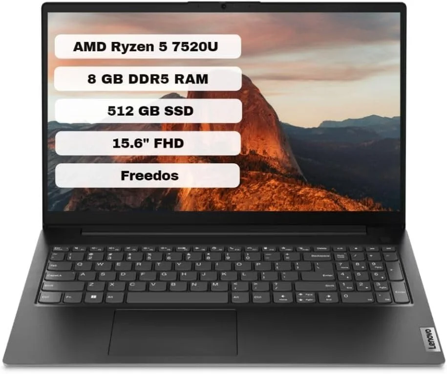 Lenovo NB V15 82YU0124TX R5-7520 8GB 512GB SSD 15.6″ FDOS Notebook