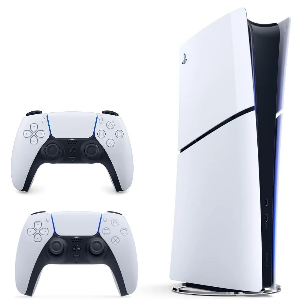 Sony PlayStation 5 Slim Digital Sürüm Oyun Konsolu + 2. Beyaz DuelSense (İthalatçı Garantili)