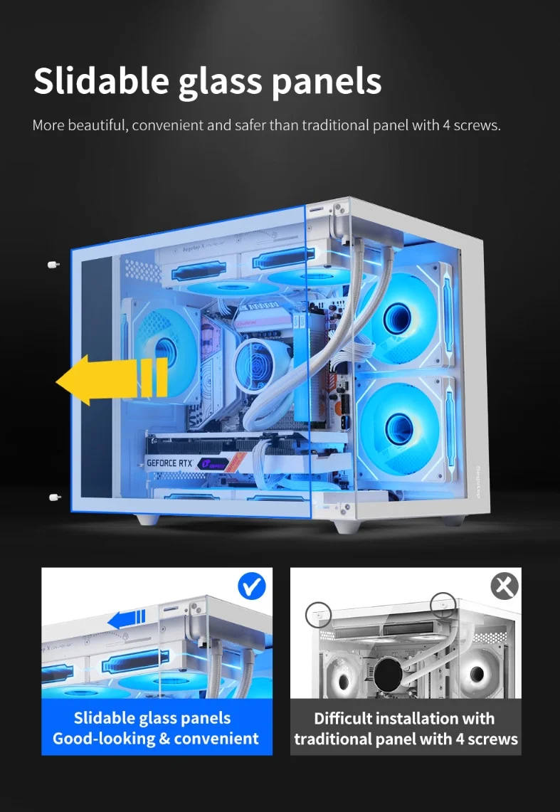 Segotep Brave W1 Siyah 750W 80+ Bronze PCIE 5.0 Midi Tower Gaming (Oyuncu) Kasa