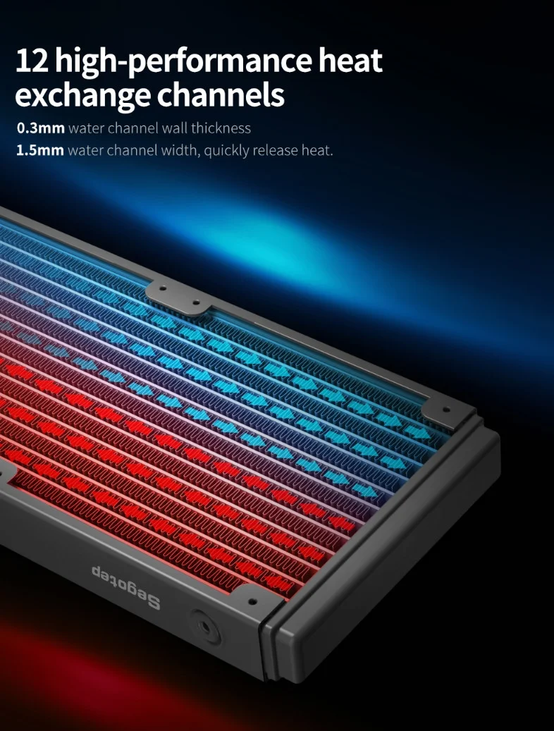 Segotep BeVere 360 ARGB Siyah Sıvı İşlemci Soğutucusu (AM5 ve LGA1700 Uyumlu)