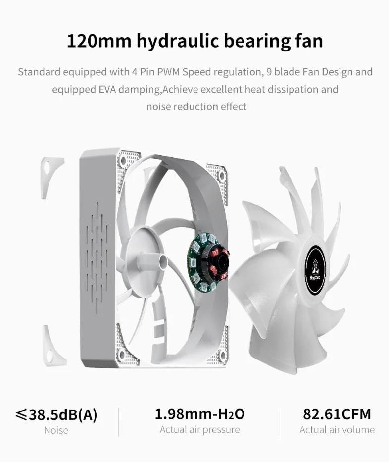 Segotep Lumos G6 Beyaz 120mm Kule Tipi İşlemci Soğutucu