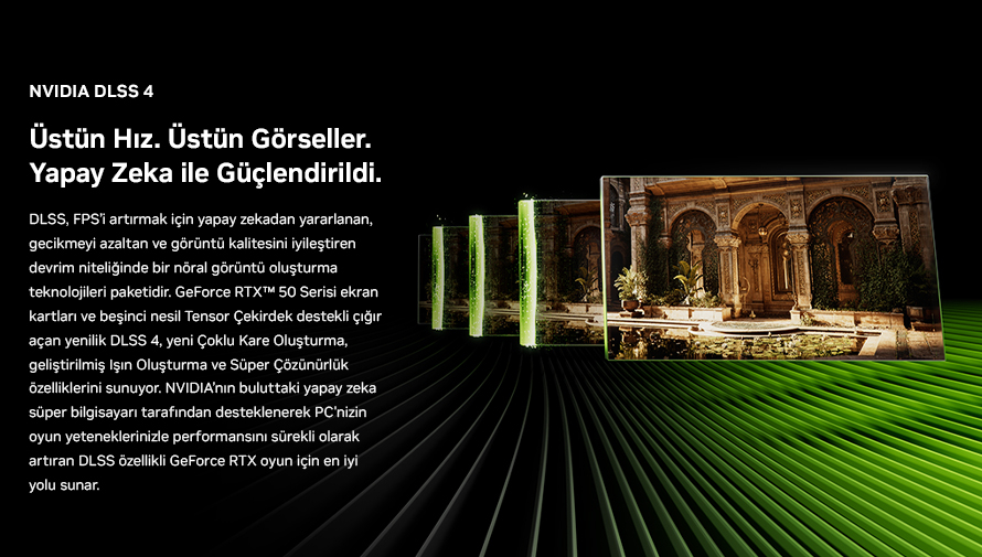 RTX 50 serisi, gaming için optimize edilmiş grafik performansı