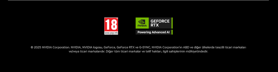 RTX 50 serisi ekran kartlarının güç ve hız odaklı tanıtım görseli