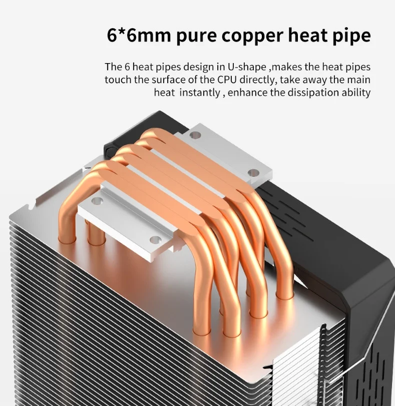 Segotep Frozen Tower T6 Siyah 120mm Kule Tipi İşlemci Soğutucu