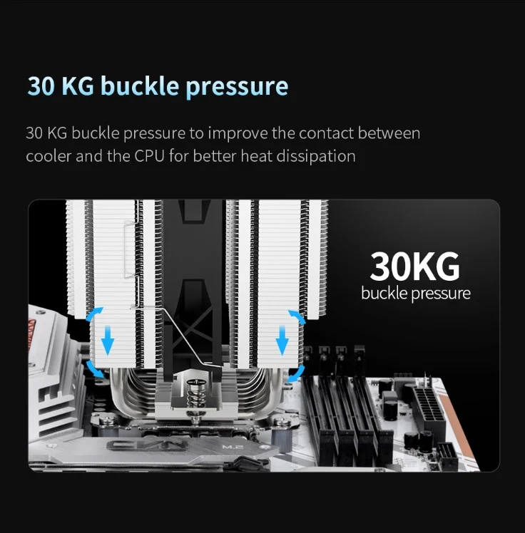 Segotep FZ6 Pro Siyah 2x120mm Kule Tipi İşlemci Soğutucu (LGA 1700 ve AM5 Uyumlu)