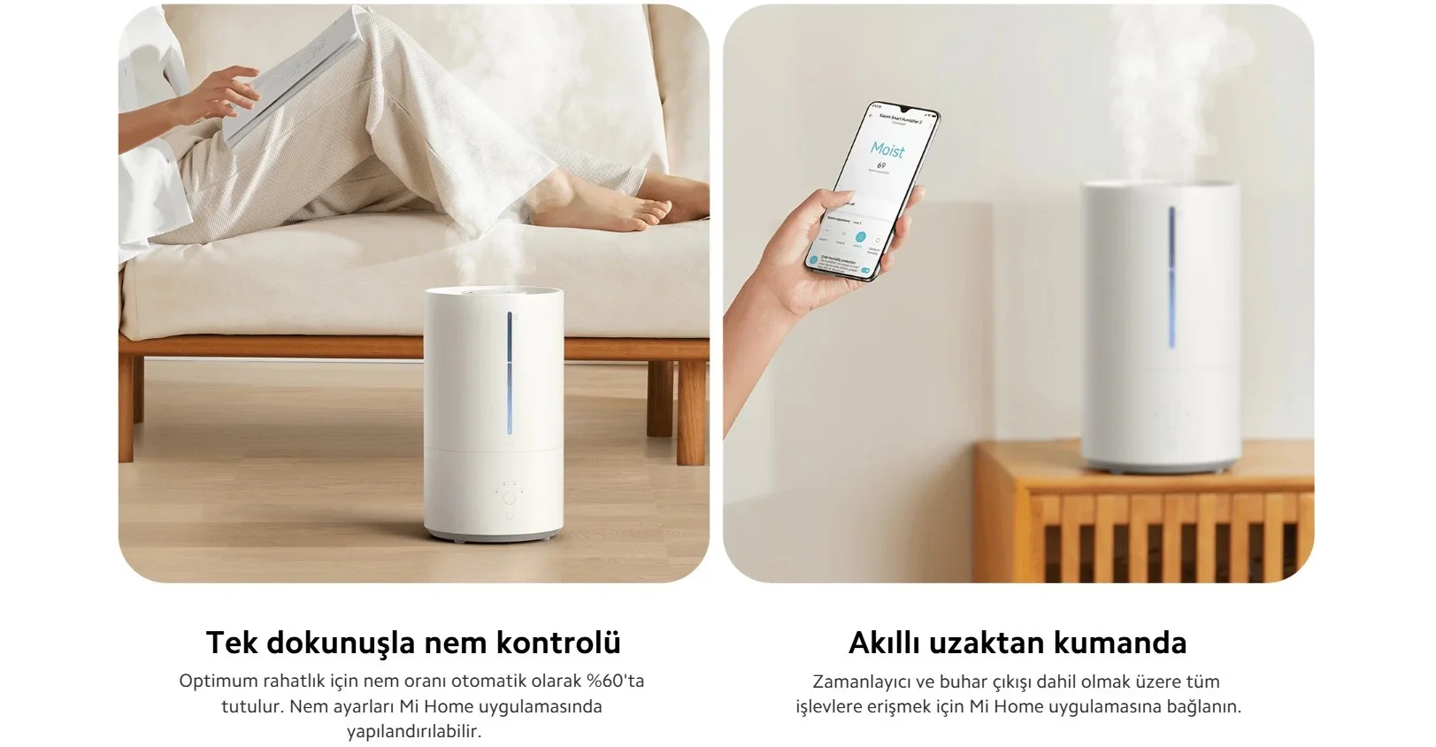 Xiaomi Smart Humidifier 2 Buhar Makinesi