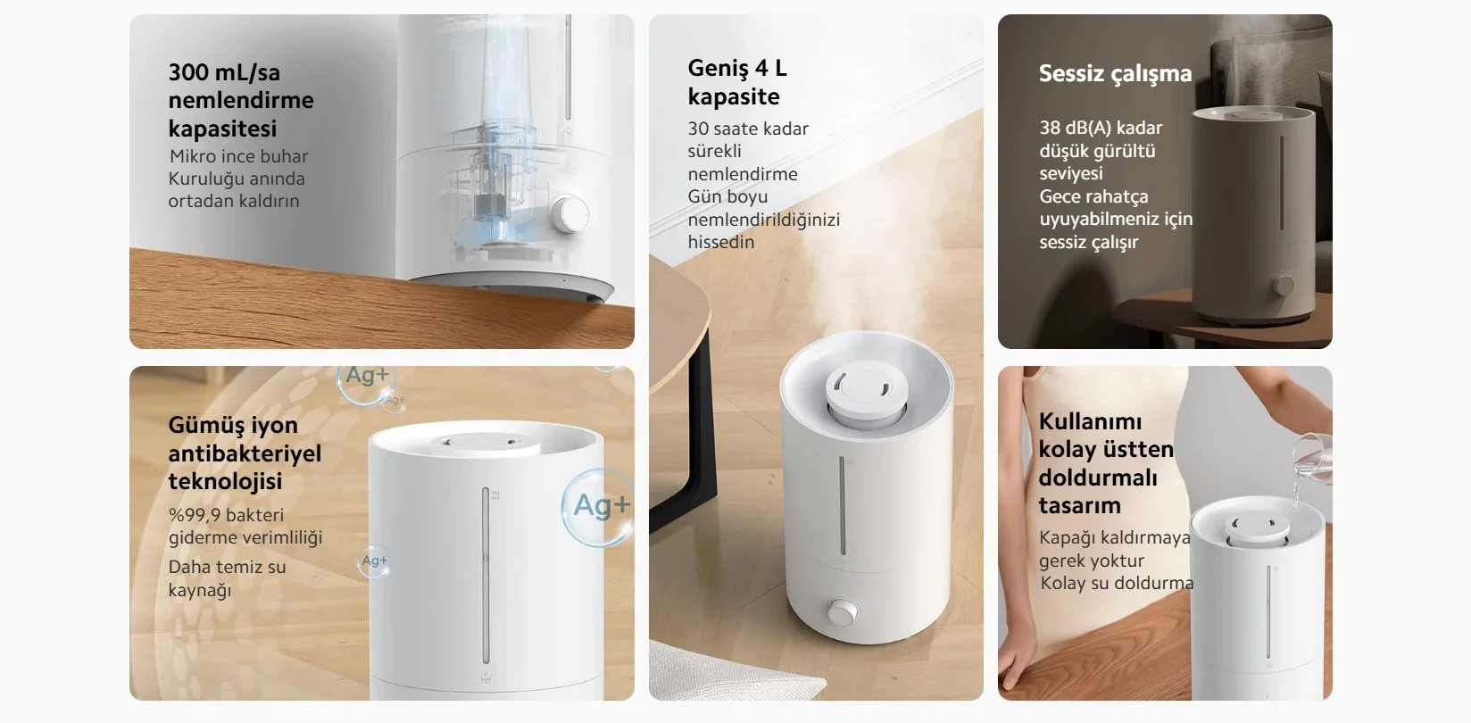 Xiaomi Humidifier 2 Lite Buhar Makinesi