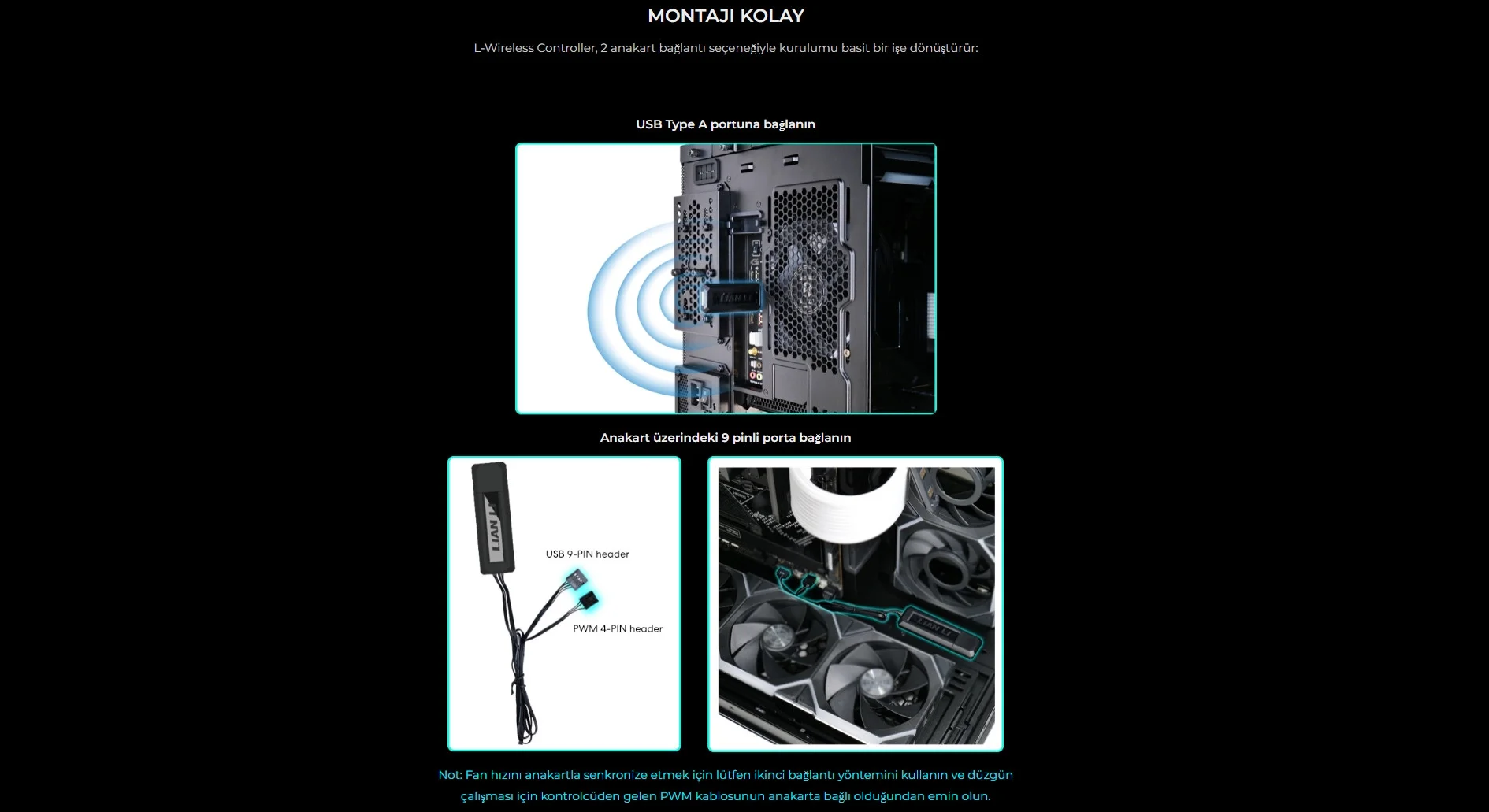 Lian Li L-Wireless Kontrolcü Siyah