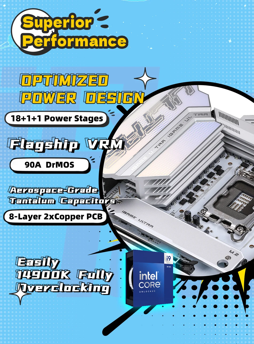 COLORFUL iGame Z790 ULTRA V20 DDR5 7800Mhz ATX LGA1700 Gaming Anakart