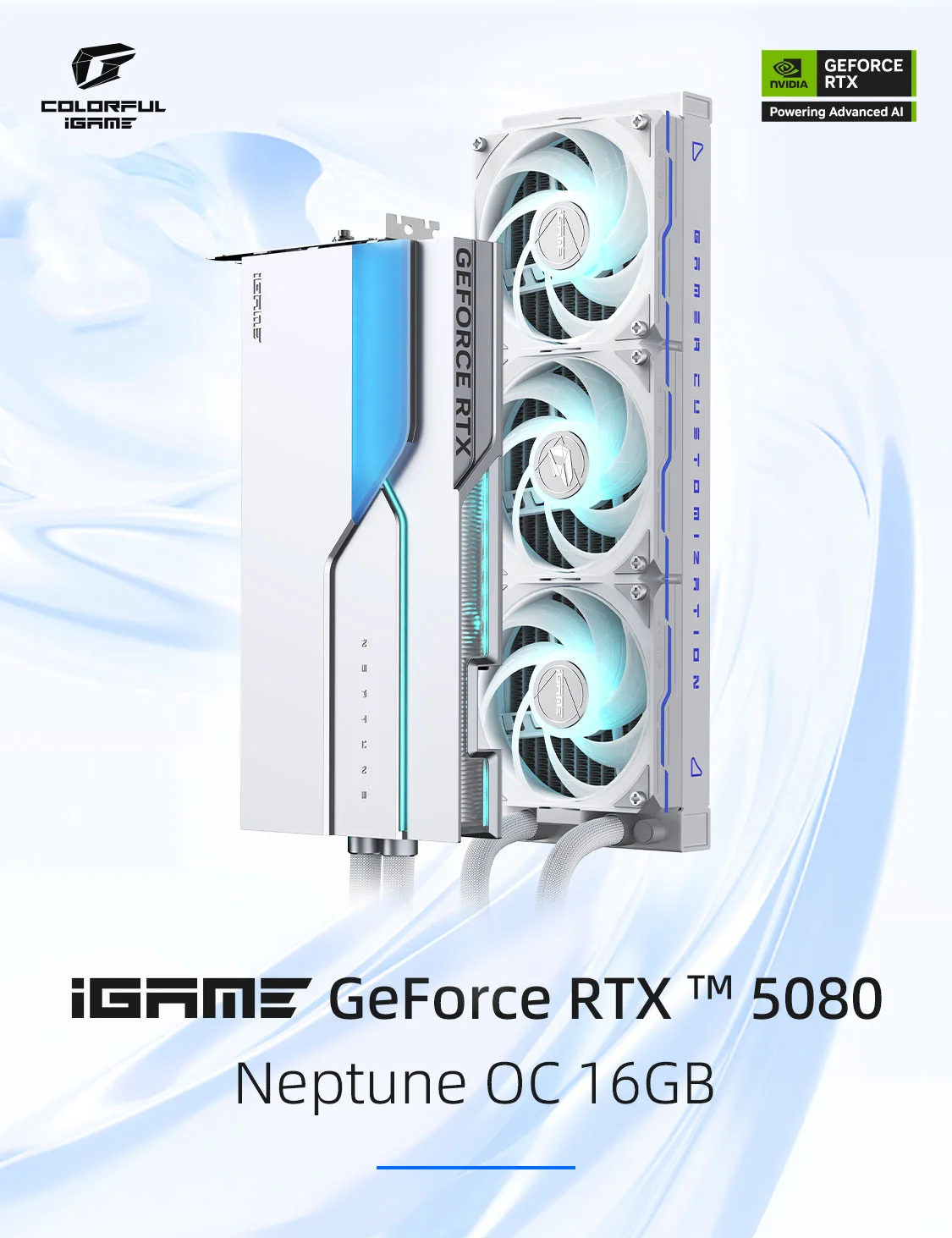 COLORFUL iGame GeForce RTX 5080 Neptune OC GDDR7 256Bit (OC 16GB-V) 16GB Gaming Ekran Kartı