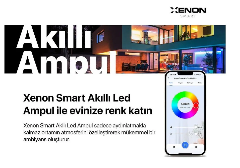 Xenon Smart Wi-Fi LED Akıllı RGB Ampul X7021
