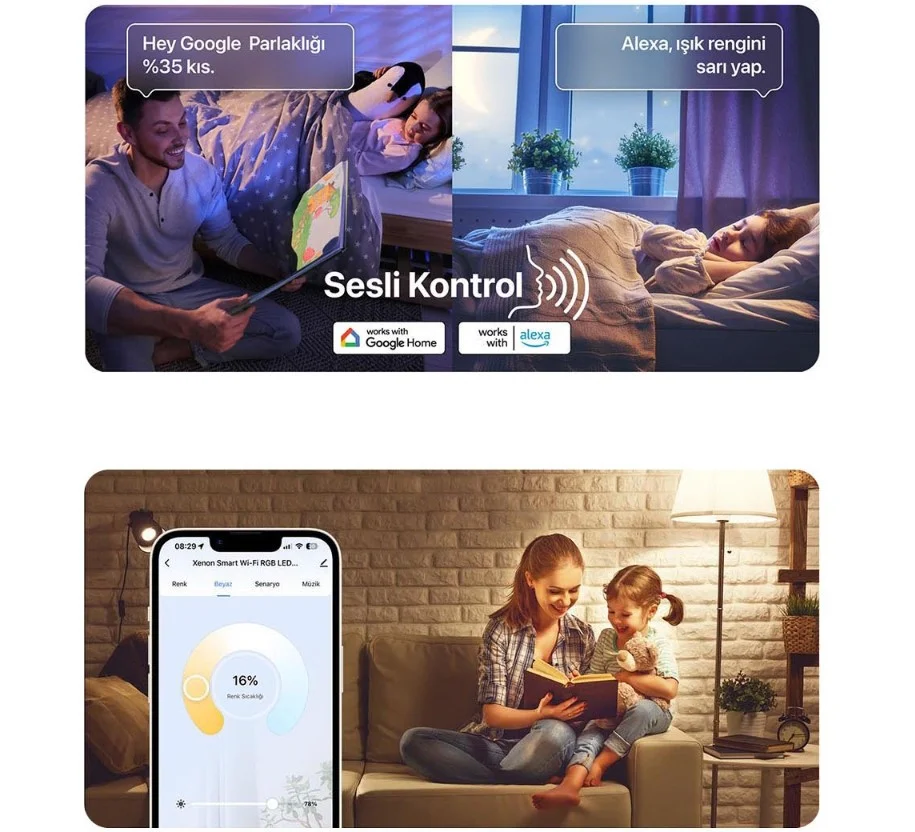 Xenon Smart Wi-Fi LED Akıllı RGB Ampul X7021