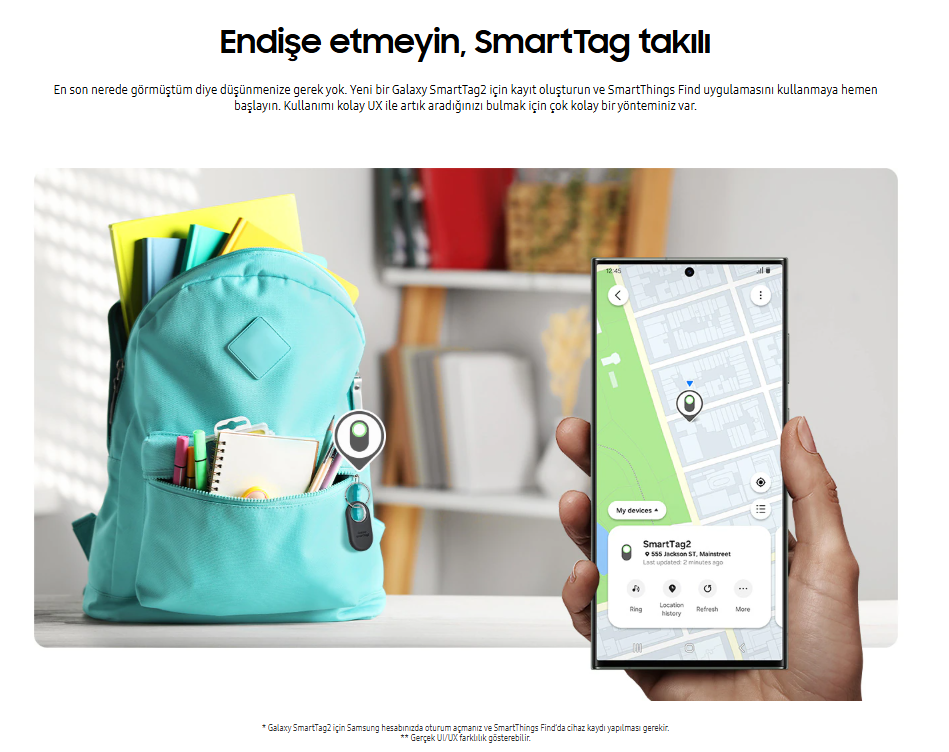 Samsung Galaxy Smarttag 2 EL-T5600 4`lü Paket Kablosuz Akıllı Tag