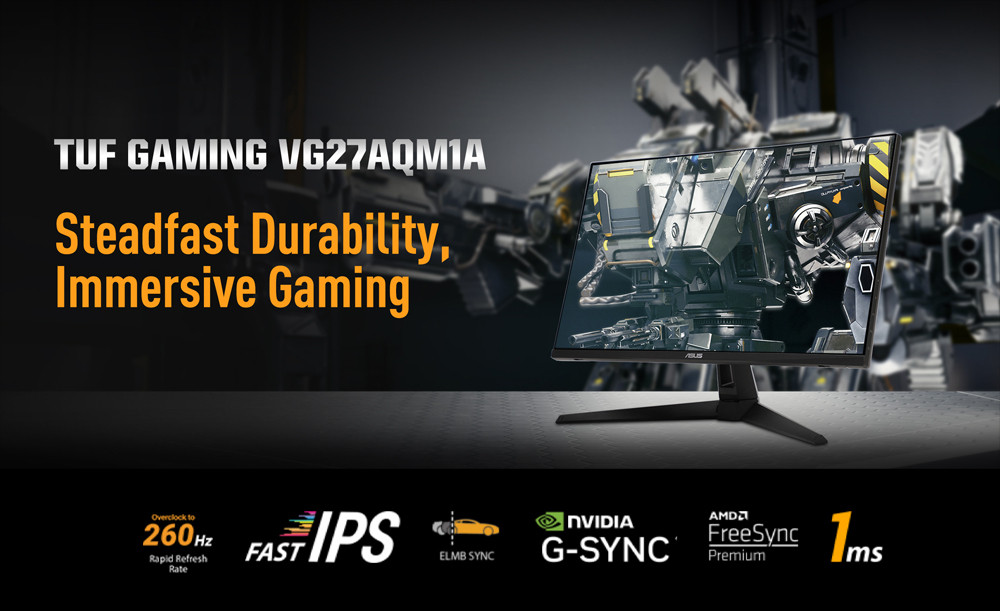 ASUS TUF Gaming VG27AQM1A 27″ 1ms 260Hz WQHD IPS Gaming (Oyuncu) Monitör