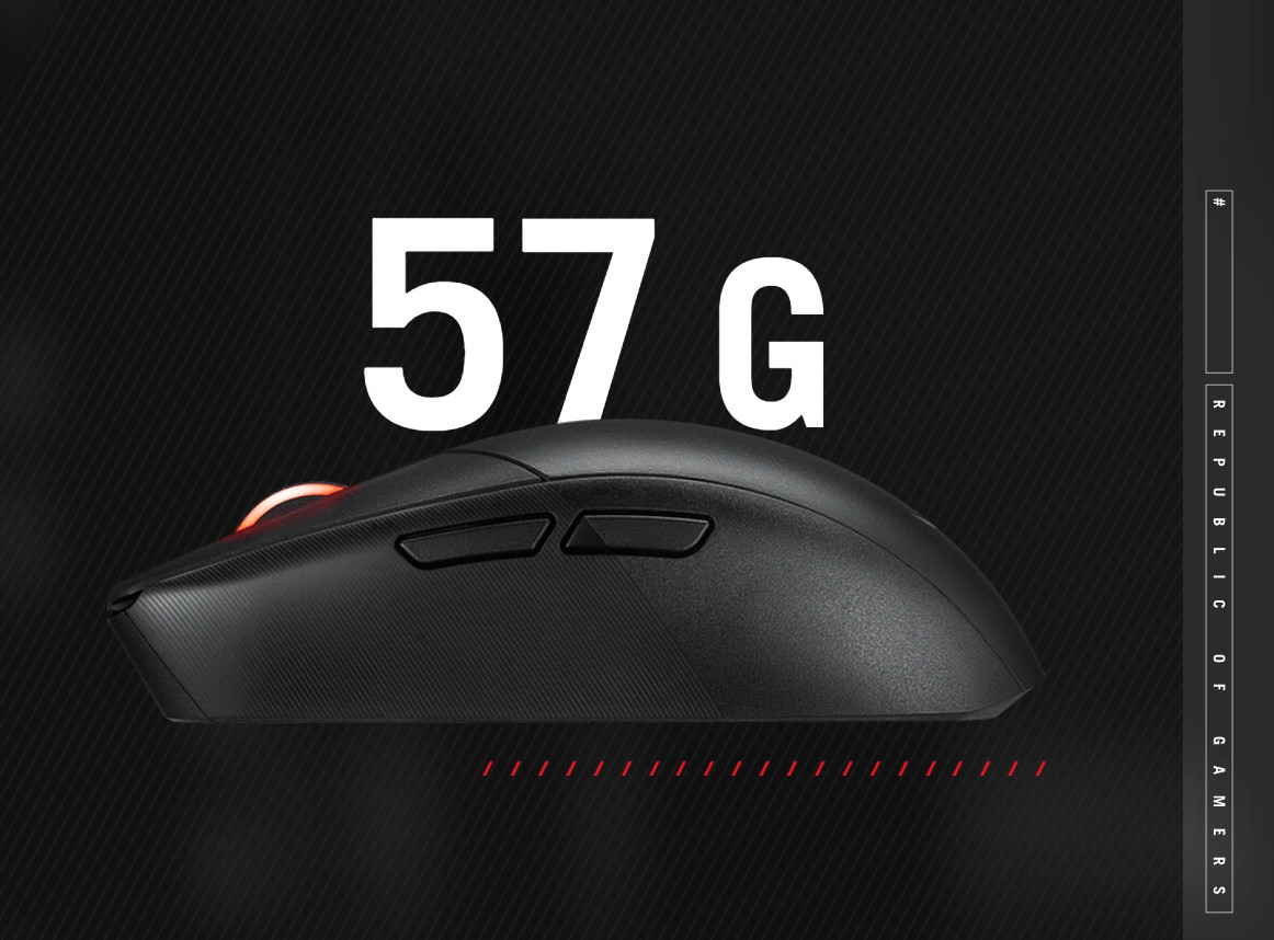 ASUS ROG Strix Impact III Wireless Beyaz Kablosuz Gaming Mouse