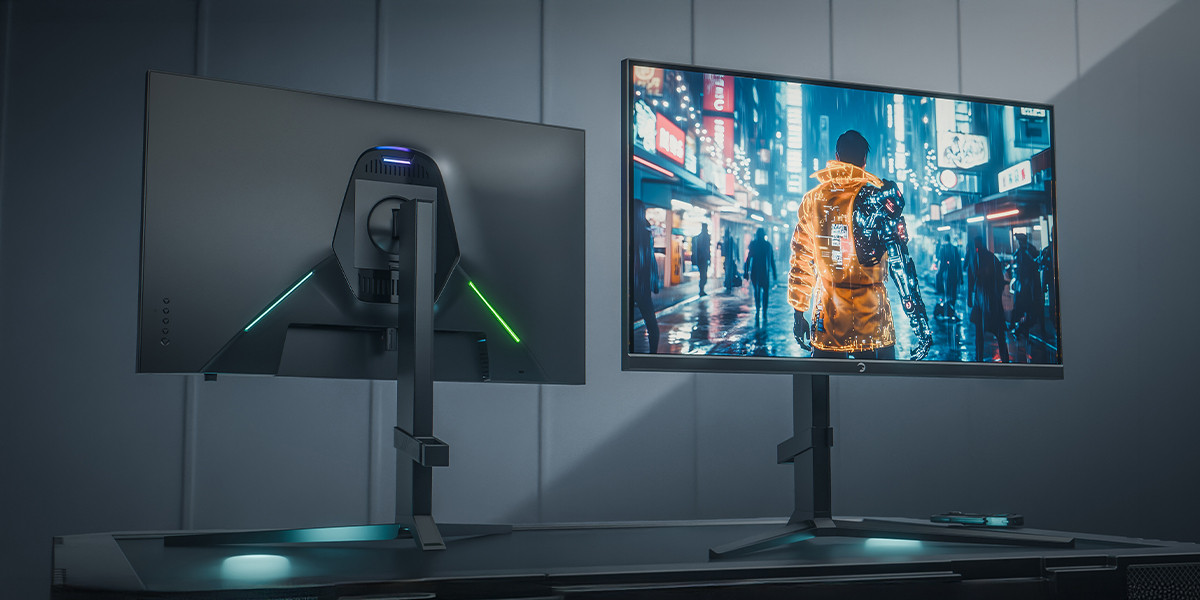 GamePower Rapid Dual 27″ 0.5ms 4K 160Hz - FHD 320Hz Fast IPS RGB Pivot Speaker Gaming Monitör