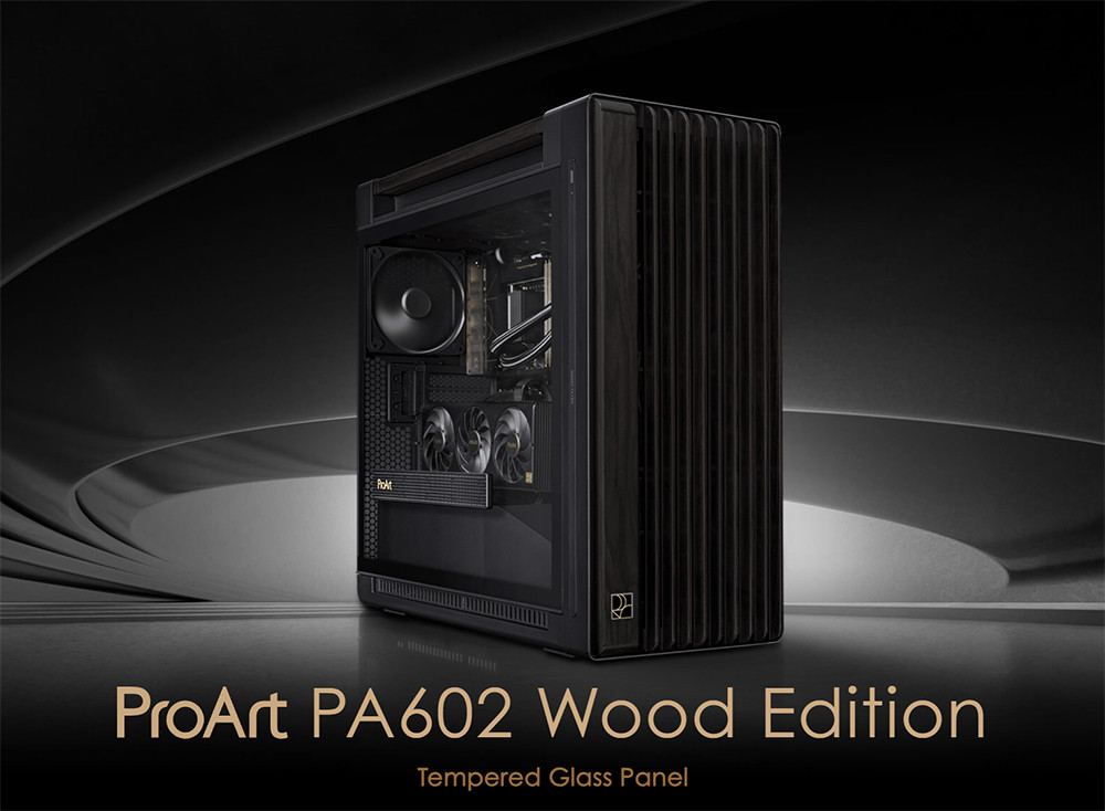 ASUS ProArt PA602 Wood TG Edition USB 3.2  ATX Mid-Tower Gaming (Oyuncu) Kasa