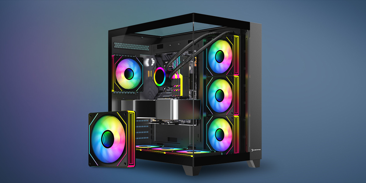 GamePower Warcry TopGlass 750W 4xARGB Temperli Cam ATX Gaming (Oyuncu) Kasa