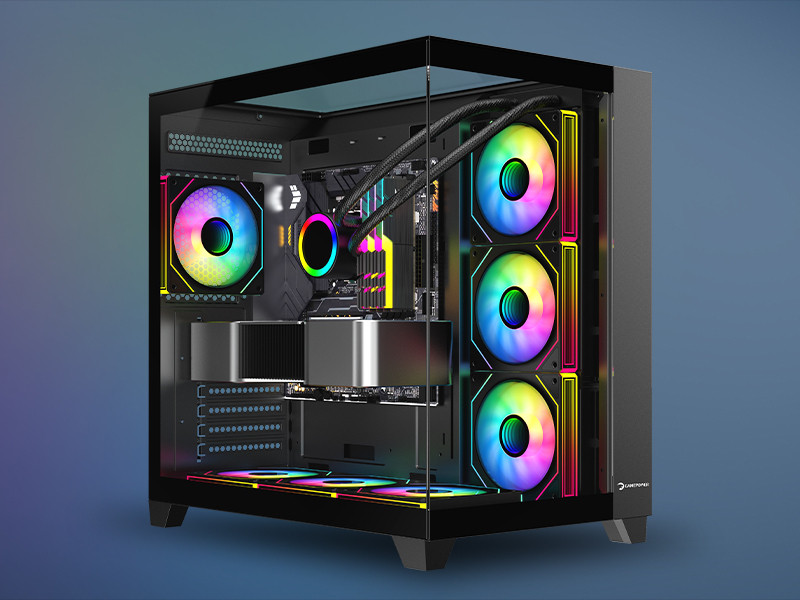 GamePower Warcry TopGlass 750W 4xARGB Temperli Cam ATX Gaming (Oyuncu) Kasa