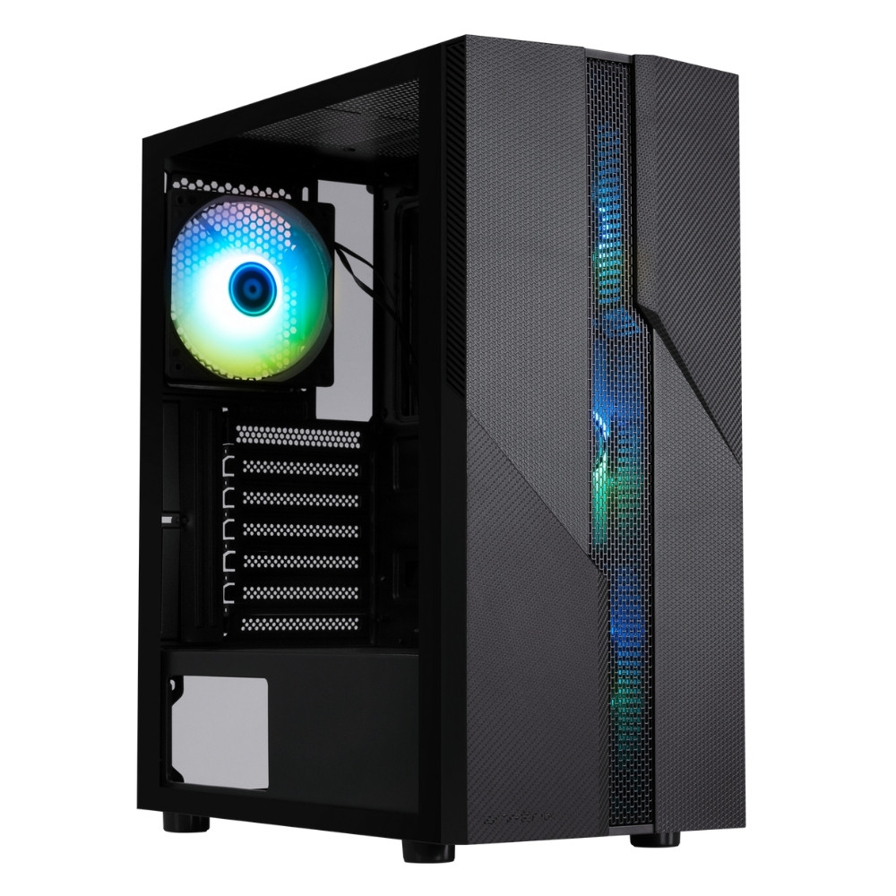 Bitfenix C20 Black 600W White PSU 4x120mm FRGB Fan ATX Temperli Cam Siyah Gaming Kasa