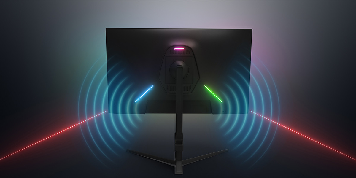GamePower Rapid Q-MAX 27″ 0.5ms QHD 300Hz Fast IPS RGB Pivot Speaker Gaming Monitör
