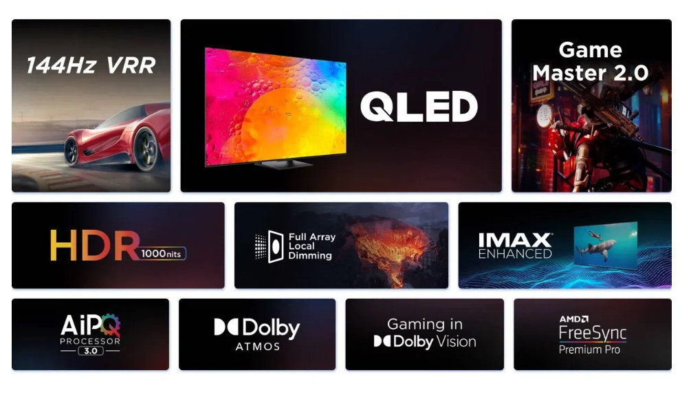 TCL 65T8B 4K Ultra HD 65″ 165 Ekran Uydu Alıcılı Google Smart QLED TV