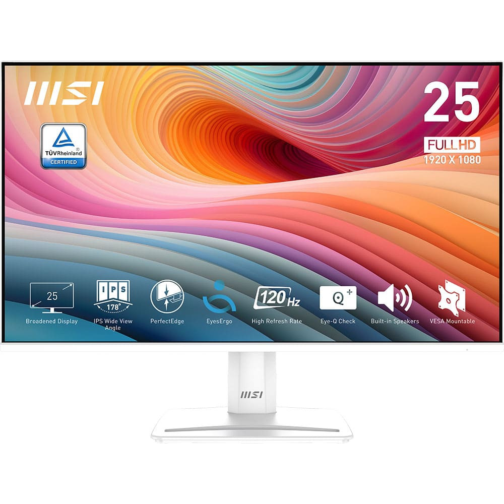 MSI Pro MP251W E2 24.5″ 1920x1080 1ms 120Hz IPS Adaptive-Sync Full HD Monitör