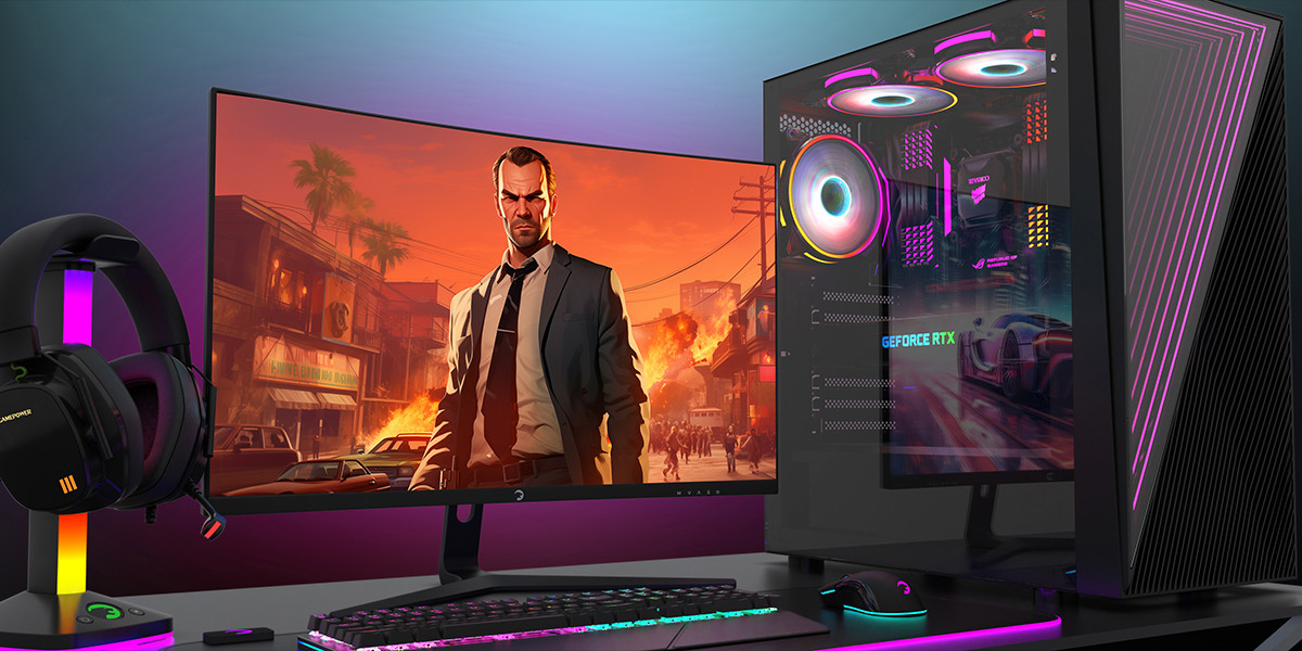 GamePower 27″ Vivid V80 Fast VA Panel Curved RGB 300Hz 0.5ms FHD 2x2W Speaker Gaming Monitör