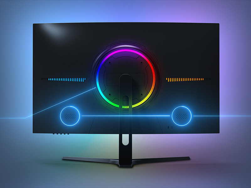 GamePower 27″ Vivid V80 Fast VA Panel Curved RGB 300Hz 0.5ms FHD 2x2W Speaker Gaming Monitör