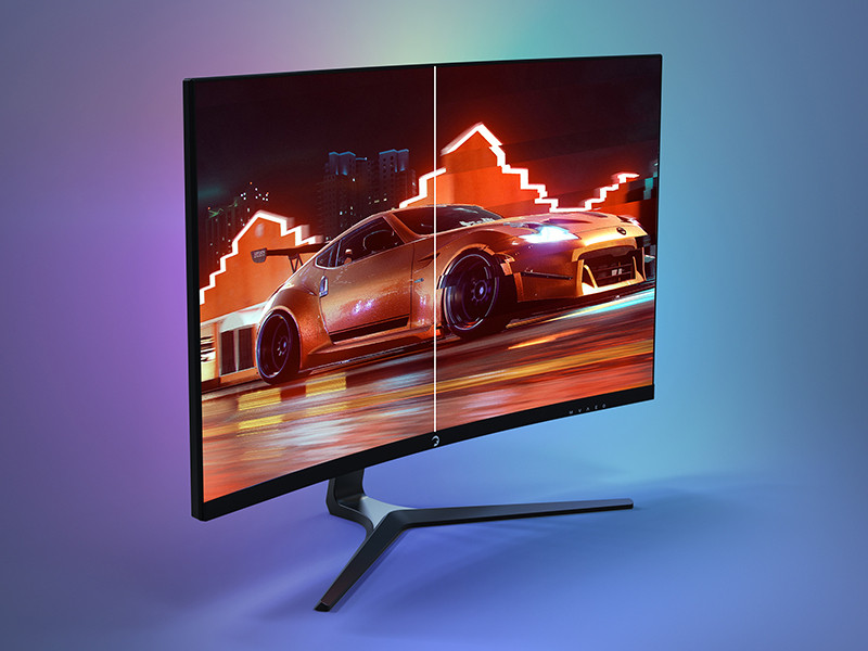 GamePower 27″ Vivid V80 Fast VA Panel Curved RGB 300Hz 0.5ms FHD 2x2W Speaker Gaming Monitör